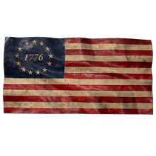 Load image into Gallery viewer, Betsy Ross Wavy Wooden American Flag

